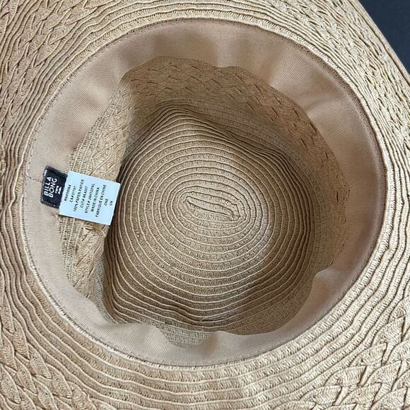 Billabong Natural Straw Sun Hat Floppy Brim One Size Beach Pool Outdoors Gardeni - Picture 10 of 11